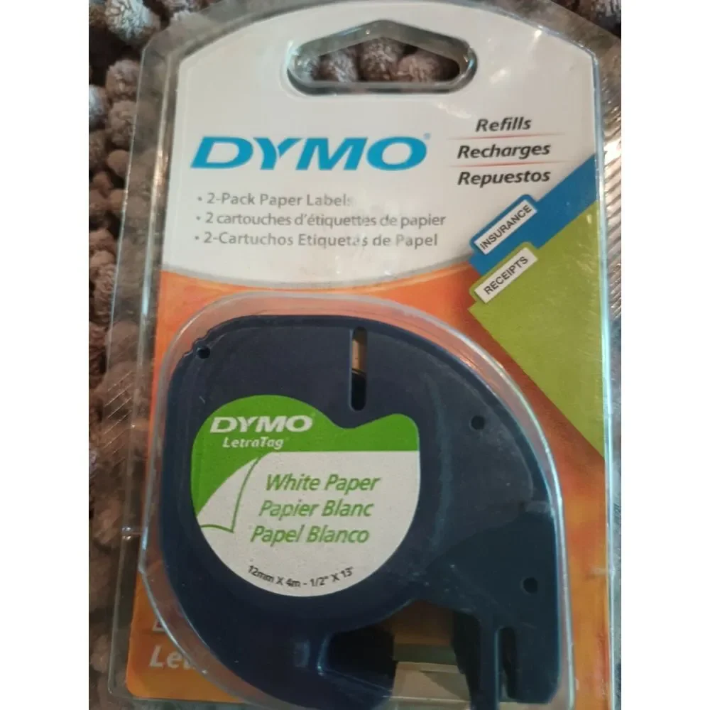 DYMO Refills 2-Pack White Paper Labels 1/2